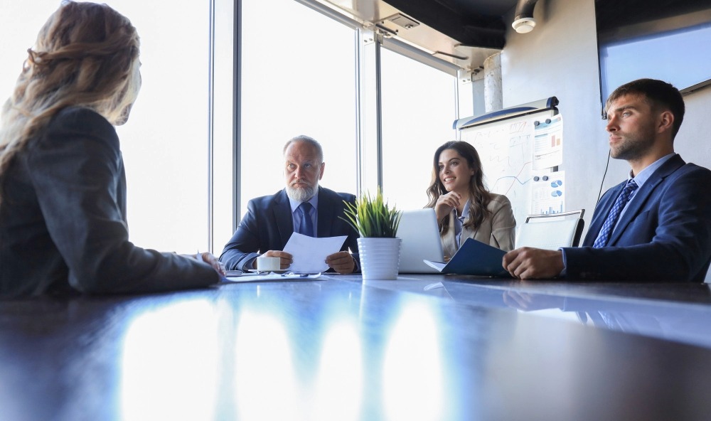 reunión de negocios Qwan